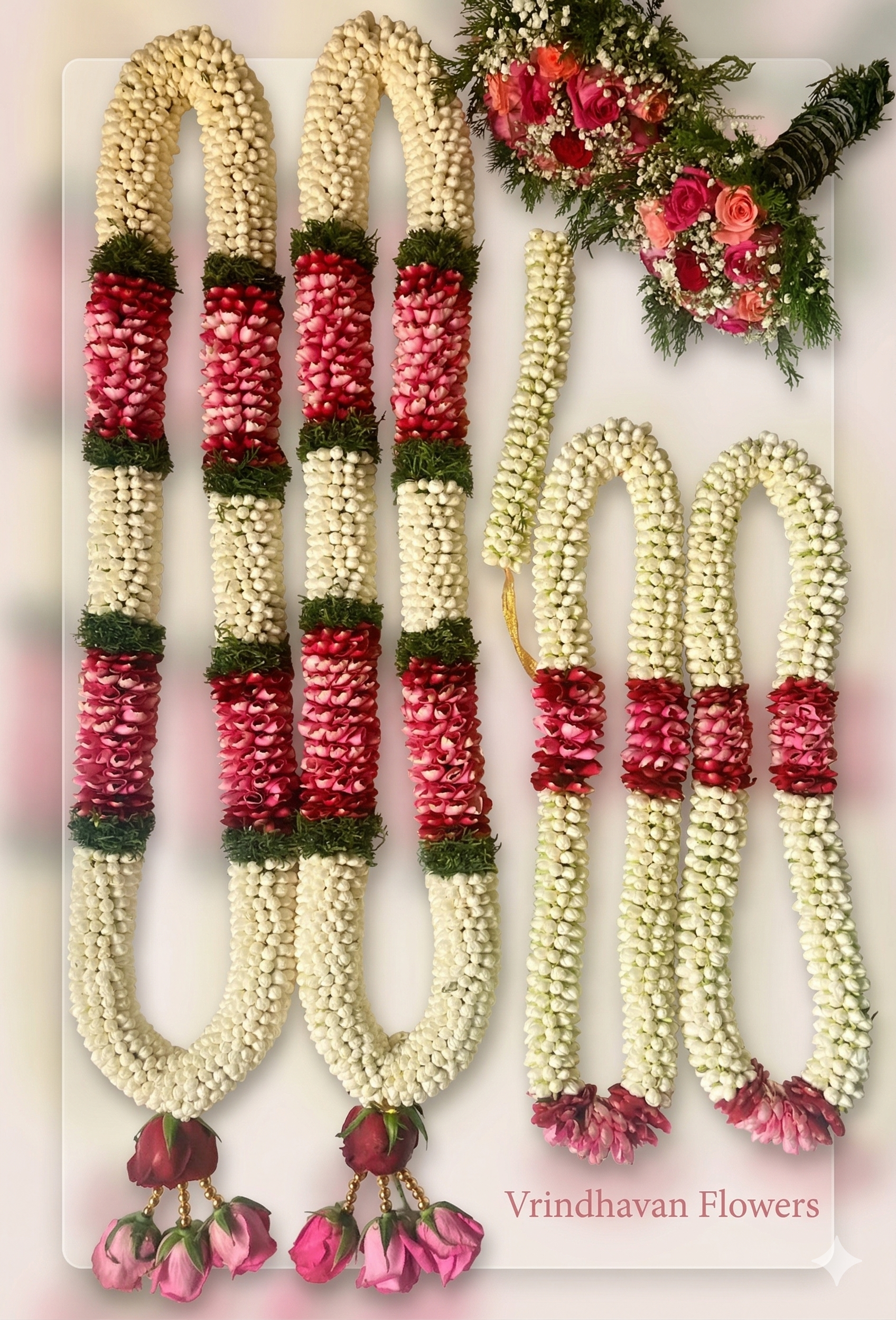 Combo (Malai, Thunaimalai, Hand Bouquet)