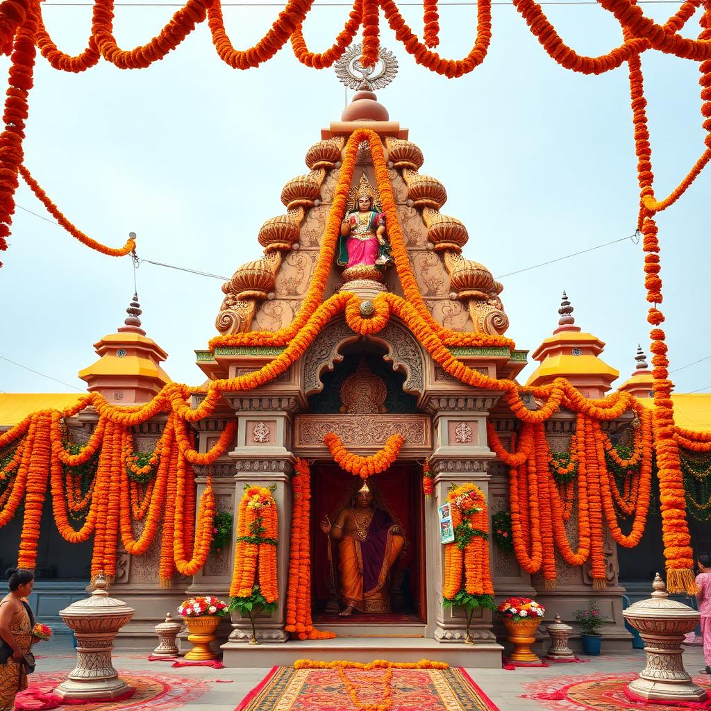 Temple Garland Setup